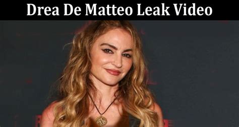 drea de matteo nude leaks|Drea de matteo New nude video leaked by Onlyfans